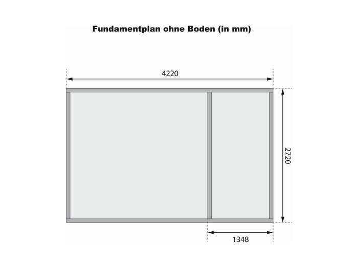 Karibu Gartenhaus Schönbuch 2 in terragrau 38 mm 2-Raum-Haus