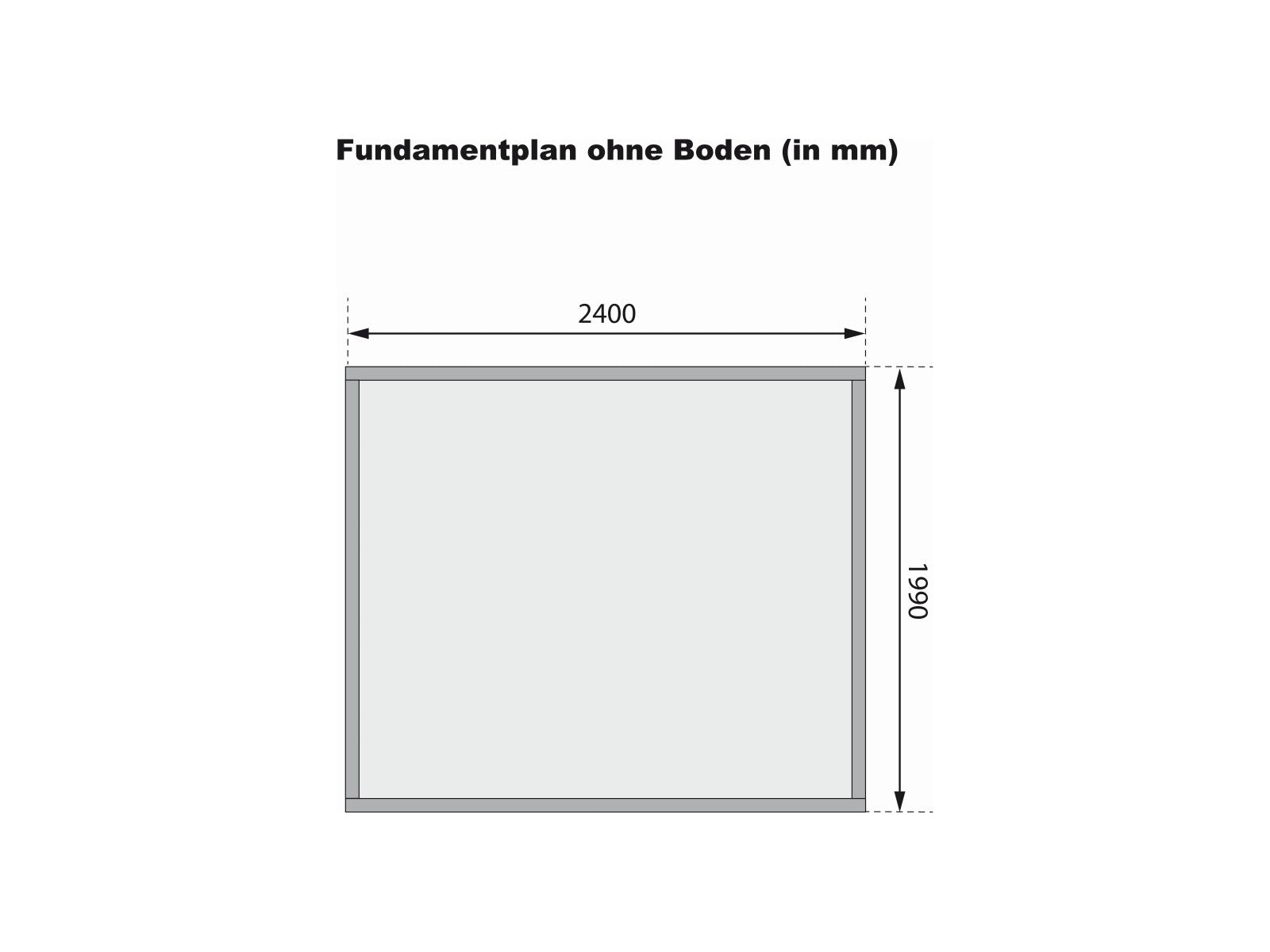 Karibu Gartenhaus Kandern 2 natur 28 mm