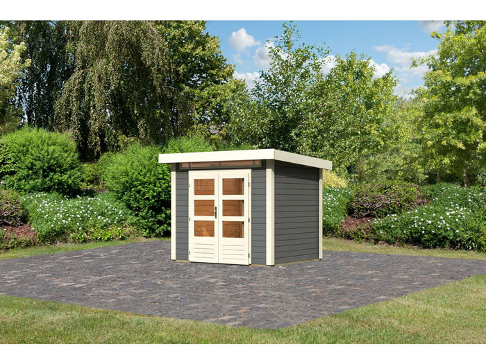 Karibu Gartenhaus Kandern 2 terragrau