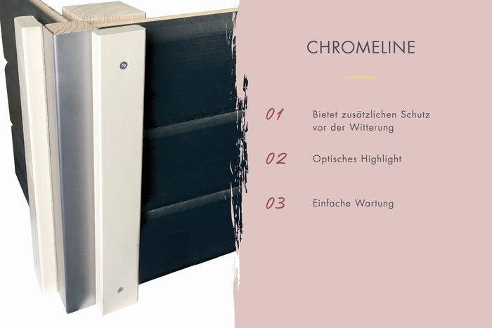 Karibu Saunahaus Mikka 38 mm -terragrau- ohne Ofen- klassische Tür