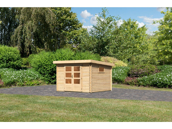 Karibu Gartenhaus Trittau 3 natur