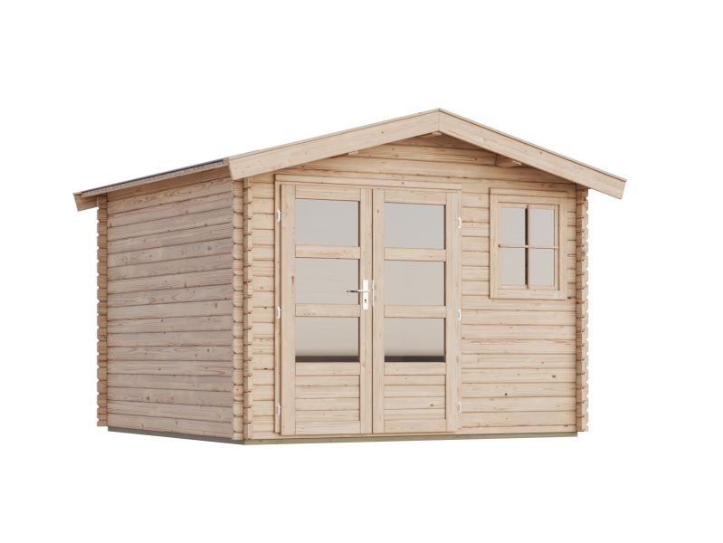 Gartenhaus 38 mm Felsenau 3 naturbelassen