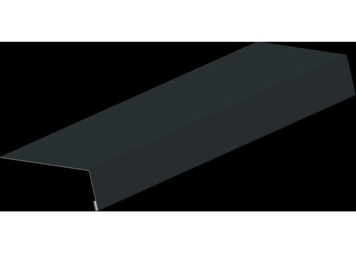 Aluminium Rinneneinhang 200 cm, Typ 8 für Dachtraufe/Dachrinne anthrazit-grau - 11 Stück