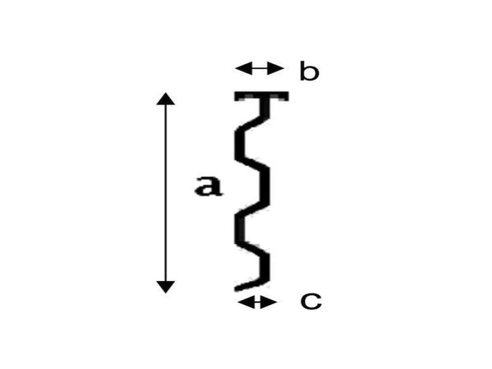 Aluminium Wandanschlussprofil 200 cm, Typ 5 - 3 Stück