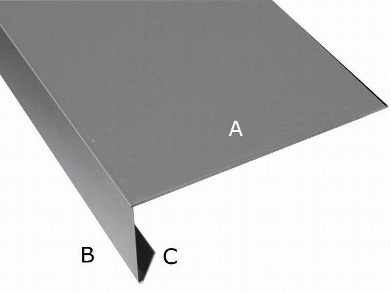 Aluminium Winkelprofil 200 cm für Giebelbretter 8 Stück
