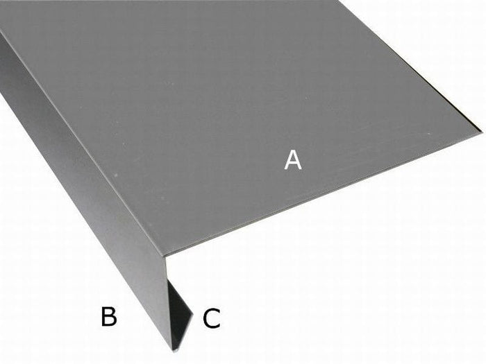 Aluminium Winkelprofil 200 cm für Giebelbretter 11 Stück