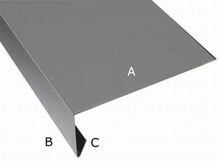 Aluminium Winkelprofil 200 cm für Giebelbretter 12 Stück
