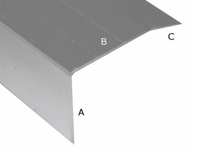 Aluminium Winkelprofil für EPDM-Dacheindeckung 50 mm 8 Stück