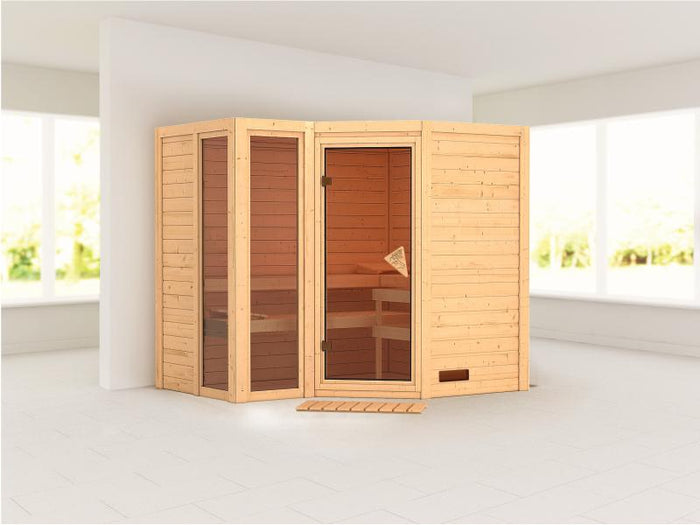 Amara - Karibu Sauna ohne Ofen - ohne Dachkranz -