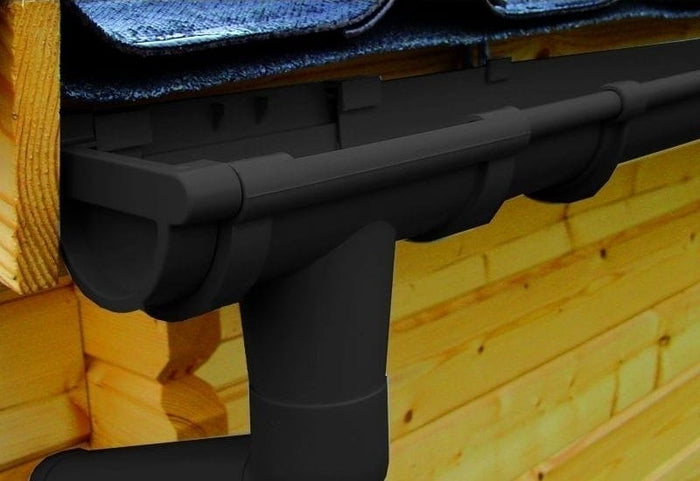 Dachrinnen Set RG 80 braun 8 x 150 cm 8-Eck-Dach