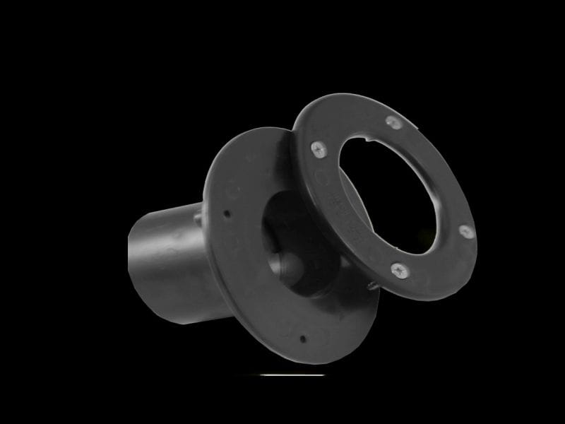 Fallrohrset F2 mit Einlaufstutzen anthrazit DN60, Dachhöhe bis 350 cm