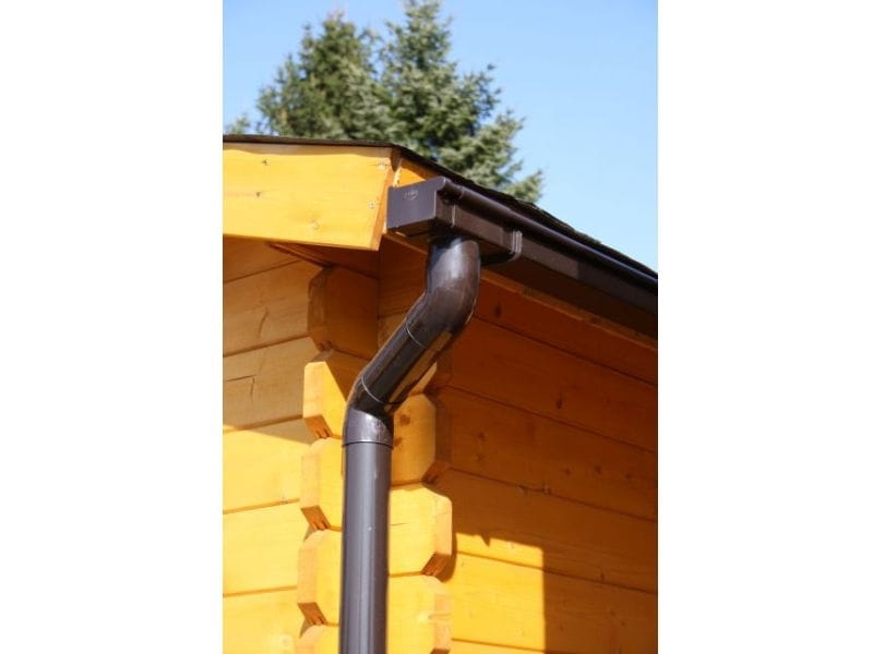 Fallrohrset F80 in braun