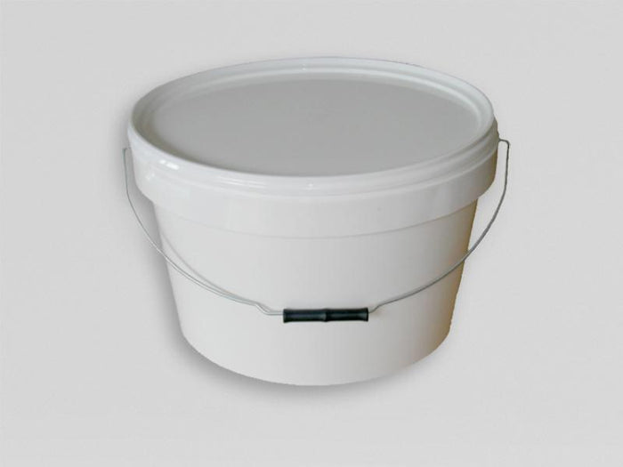 Farbmischeimer Oval PVC weiss 2,5L mit Deckel weiss