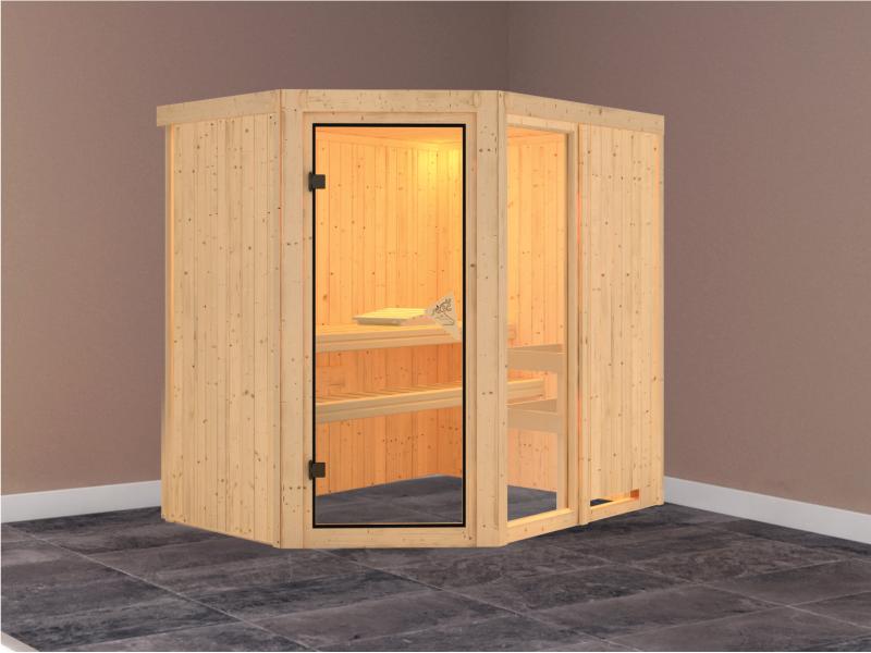 Fiona 1 - Karibu Sauna ohne Ofen - ohne Dachkranz -