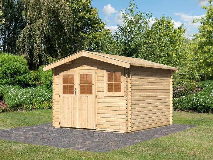 Gartenhaus 38 mm Felsenau 3 naturbelassen