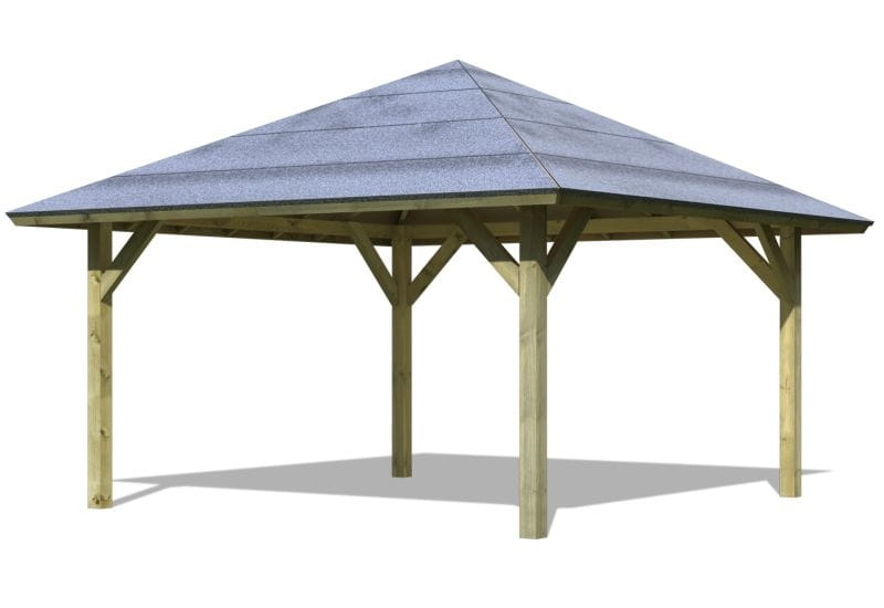 Karibu 4-Eck Pavillon Classic Holm 1 kdi