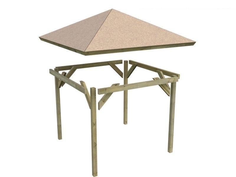 Karibu 4-Eck Pavillon Classic Holm 1 kdi