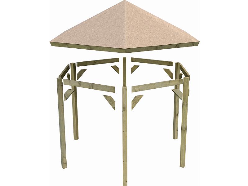 Karibu 6-Eck Pavillon Eco Lissabon