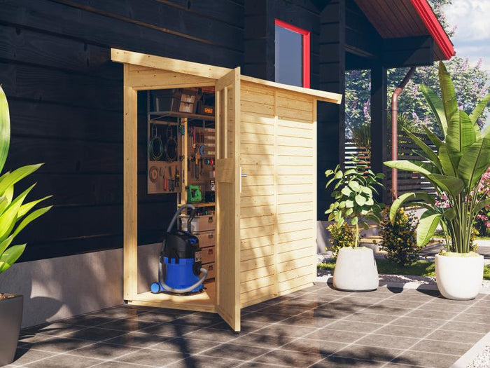 Karibu Anlehngartenhaus Görlitz natur 19 mm