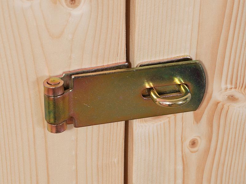 Karibu Blockbohlengarage Flachdach 40 mm natur