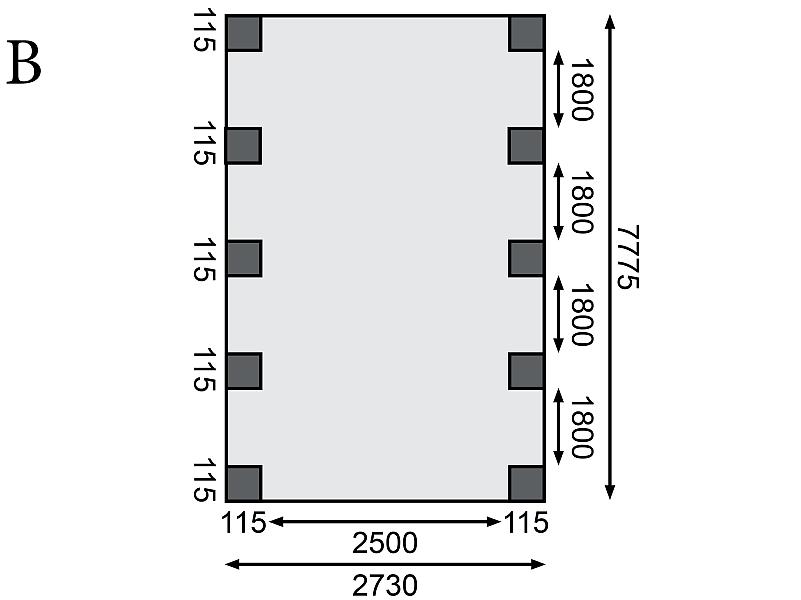Karibu Carport Classic Einzel 3 ohne Einfahrtsbogen kdi