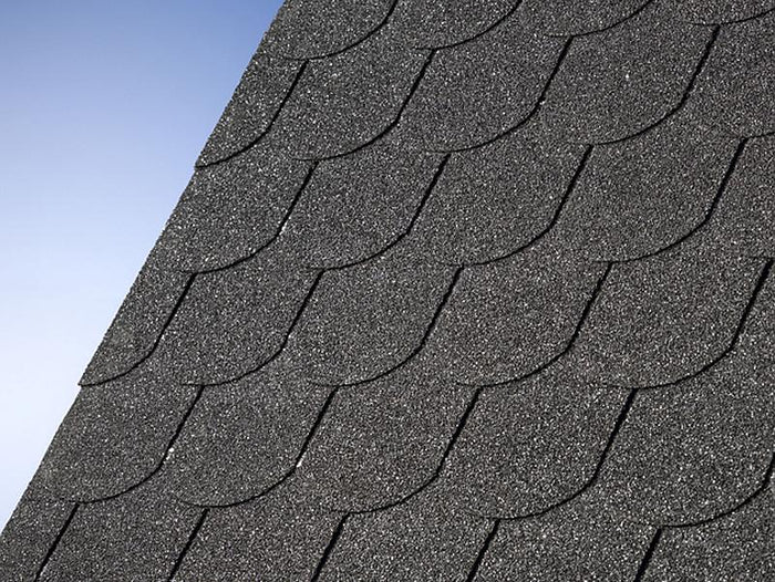 Karibu Dachschindeln Biberschwanz schwarz