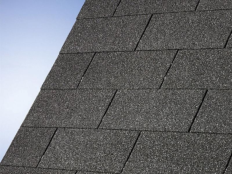 Karibu Dachschindeln Rechteck schwarz