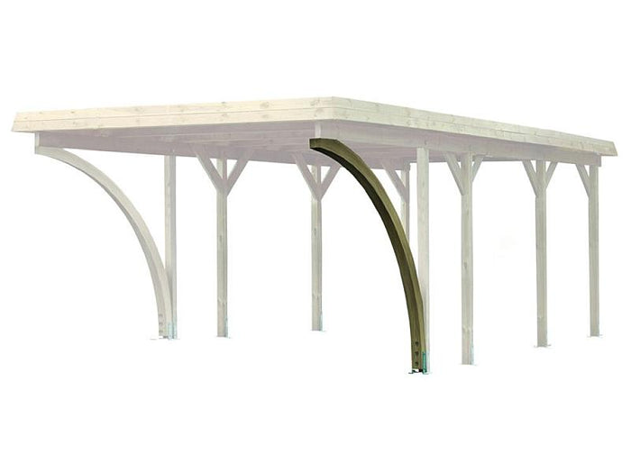 Karibu Einfahrtsbogen aus Leimholz kdi für Carport