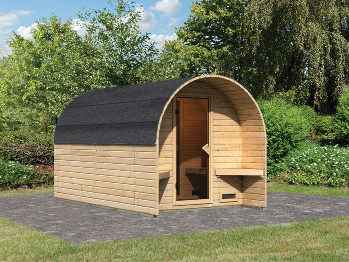 Karibu Fasshaus 3 ohne Saunaofen