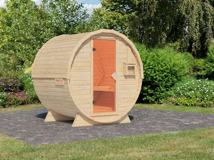 Karibu Fasssauna 1 ohne Ofen - 38 mm