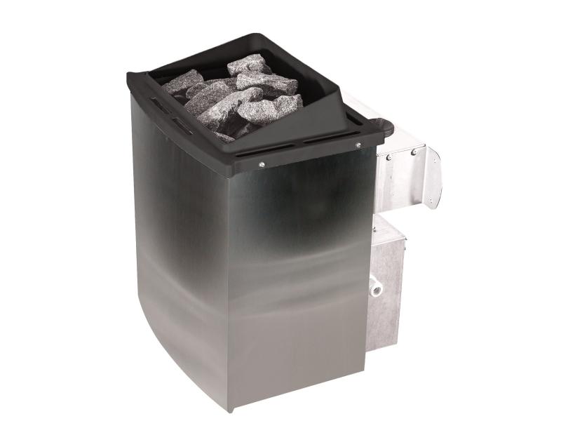Karibu Fasssauna 1, 38 mm- inkl. 9 kW Ofen integr. Steuerung