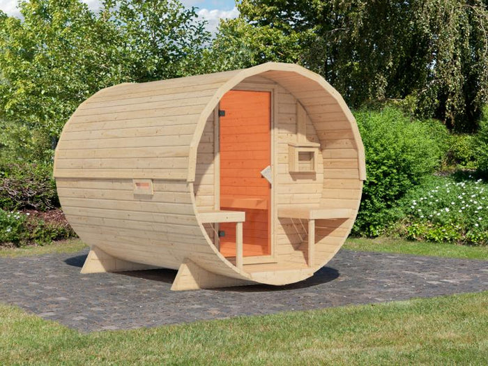 Karibu Fasssauna 2 ohne Ofen - 38 mm