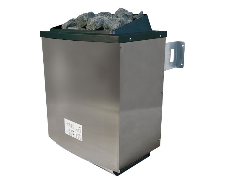 Karibu Fasssauna 3 inkl. 9 kW Ofen externe Steuerung - 38 mm mit Vorraum