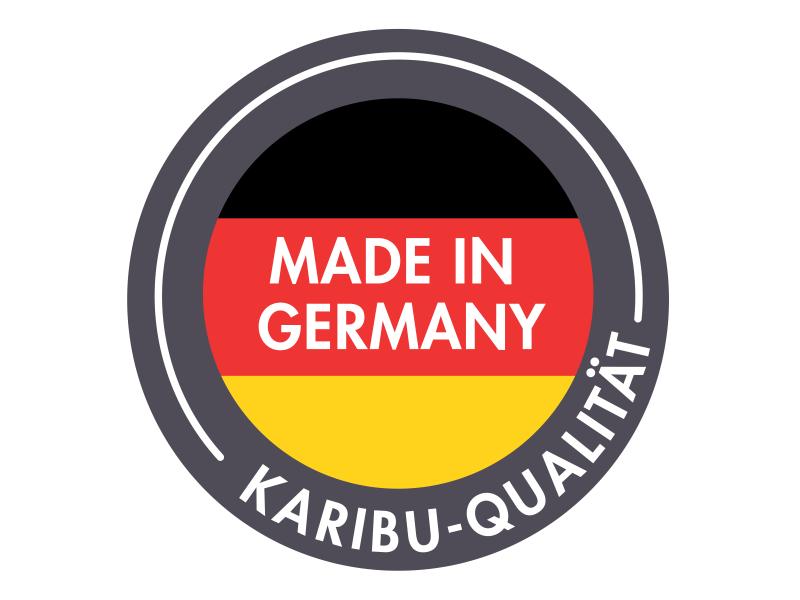 Karibu Fasssauna Asymmetrisch 1, inkl. 9 kW Ofen integr. Steuerung