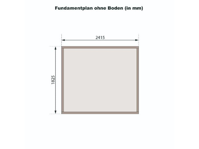 Karibu Gartenhaus Amberg 3 terragrau