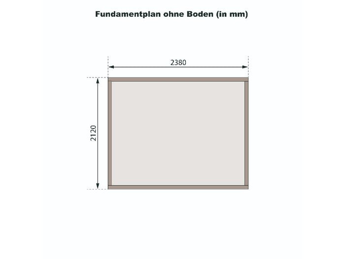 Karibu Gartenhaus Askola 3 natur 19 mm