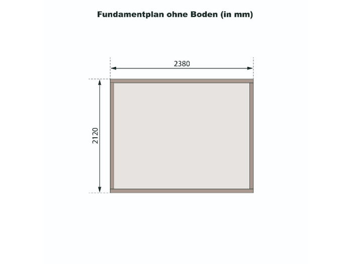 Karibu Gartenhaus Askola 3 terragrau 19 mm
