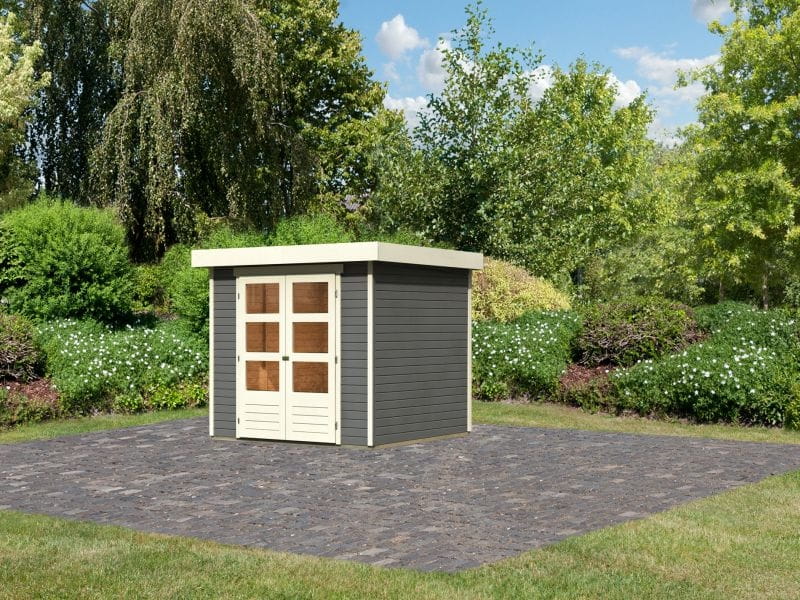 Karibu Gartenhaus Askola 3,5 terragrau 19 mm