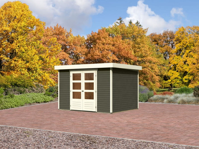 Karibu Gartenhaus Askola 5 terragrau 19 mm