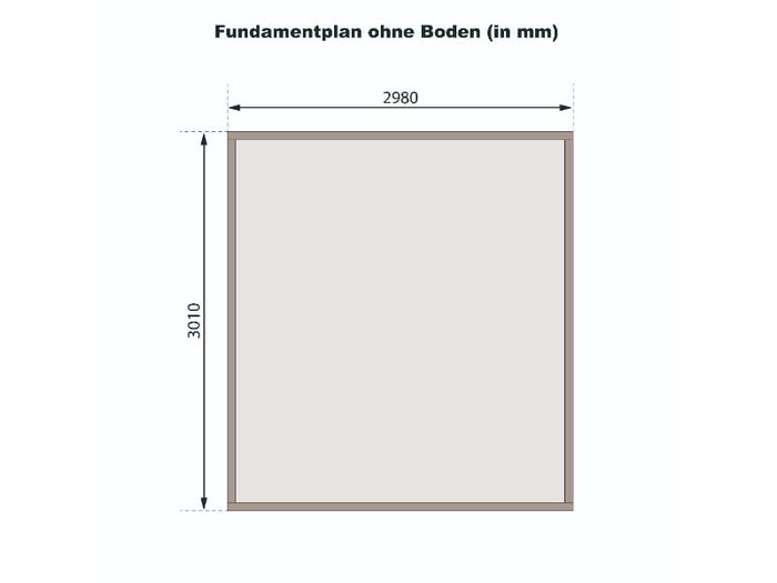 Karibu Gartenhaus Askola 6 terragrau 19 mm