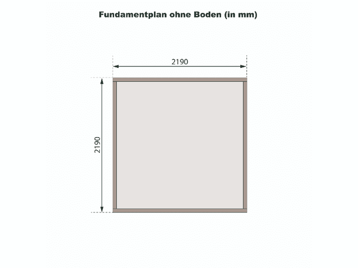 Karibu Gartenhaus Bastrup 2 natur