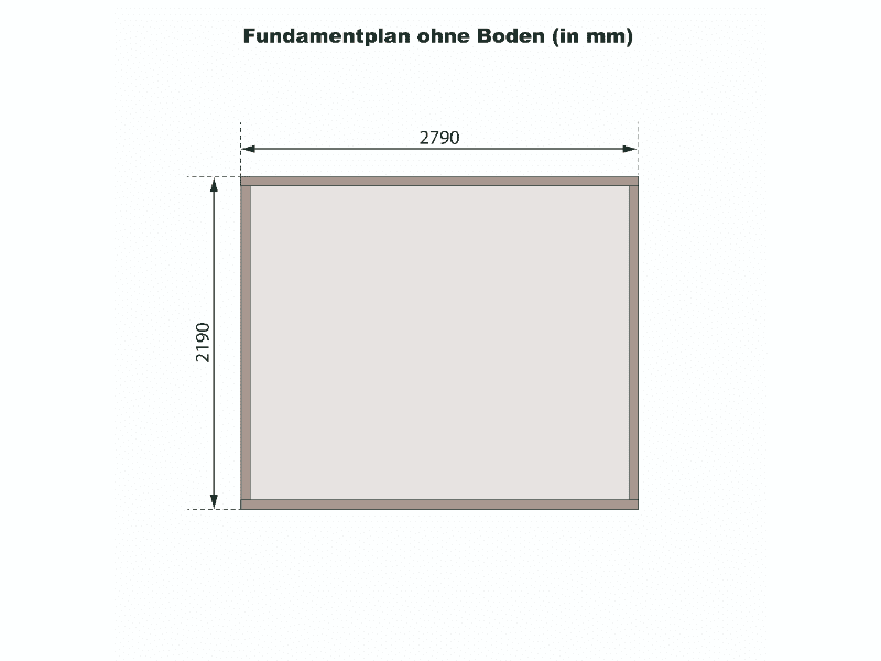 Karibu Gartenhaus Bastrup 3 natur