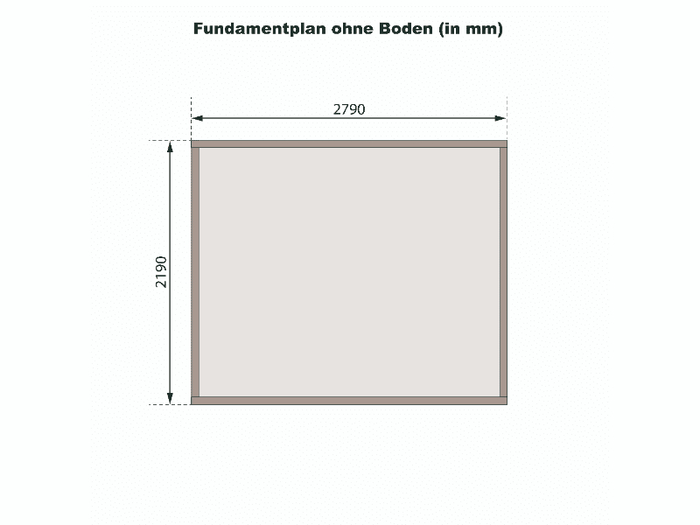 Karibu Gartenhaus Bastrup 3 natur