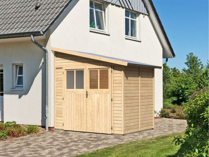 Karibu Gartenhaus Bomlitz 2 natur 19 mm