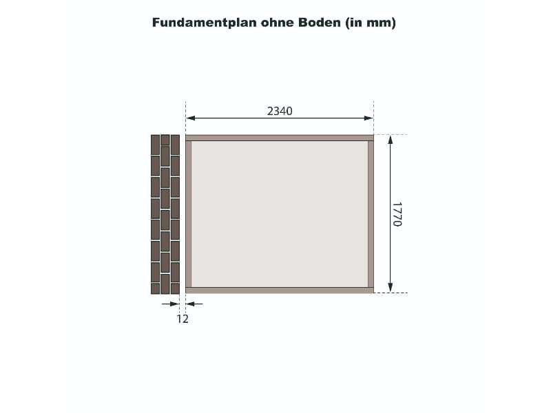 Karibu Gartenhaus Bomlitz 2 natur 19 mm