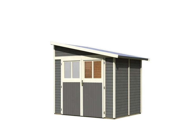 Karibu Gartenhaus Bomlitz 2 terragrau 19 mm