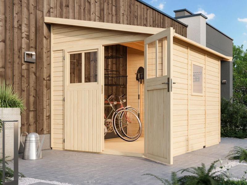 Karibu Gartenhaus Bomlitz 3 natur 19 mm