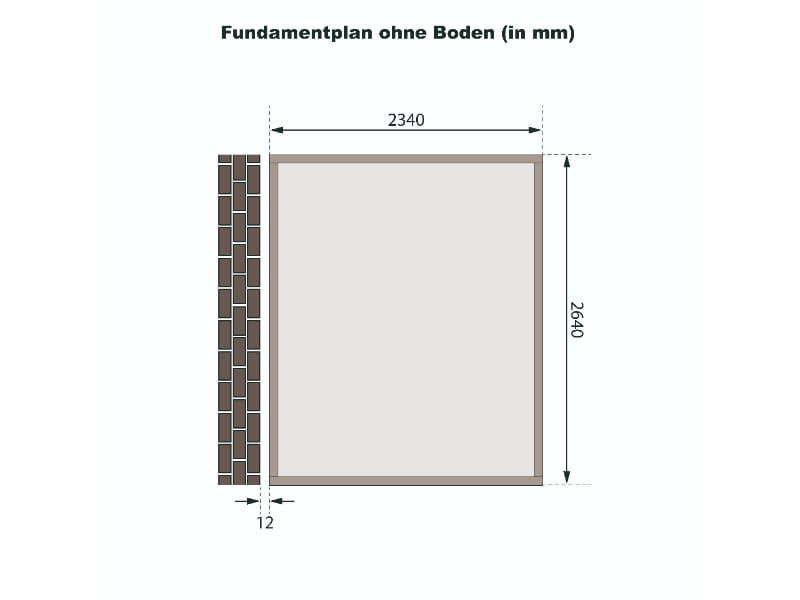 Karibu Gartenhaus Bomlitz 3 terragrau 19 mm