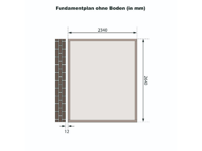 Karibu Gartenhaus Bomlitz 3 terragrau 19 mm