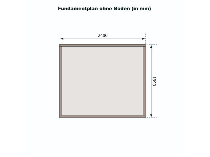 Karibu Gartenhaus Kandern 2 terragrau